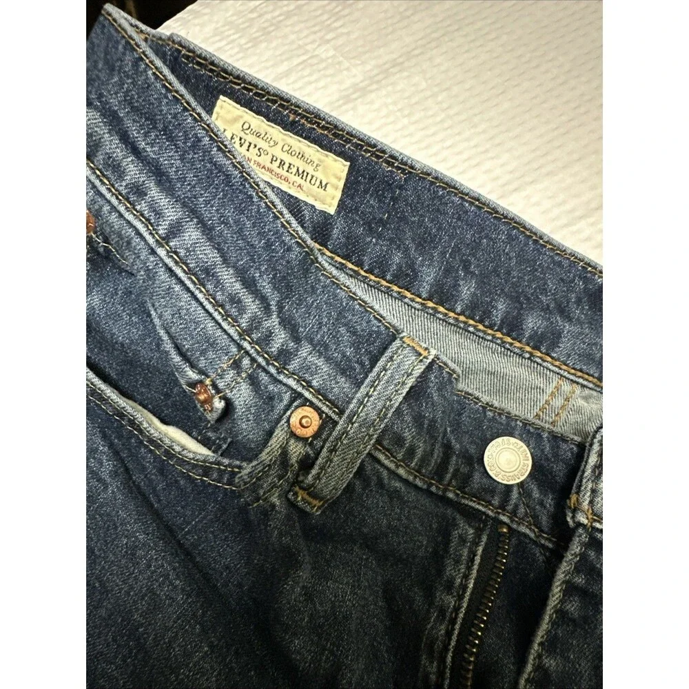 Levi's Premium Lot 511 Slim Dark Blue Jeans 33x32